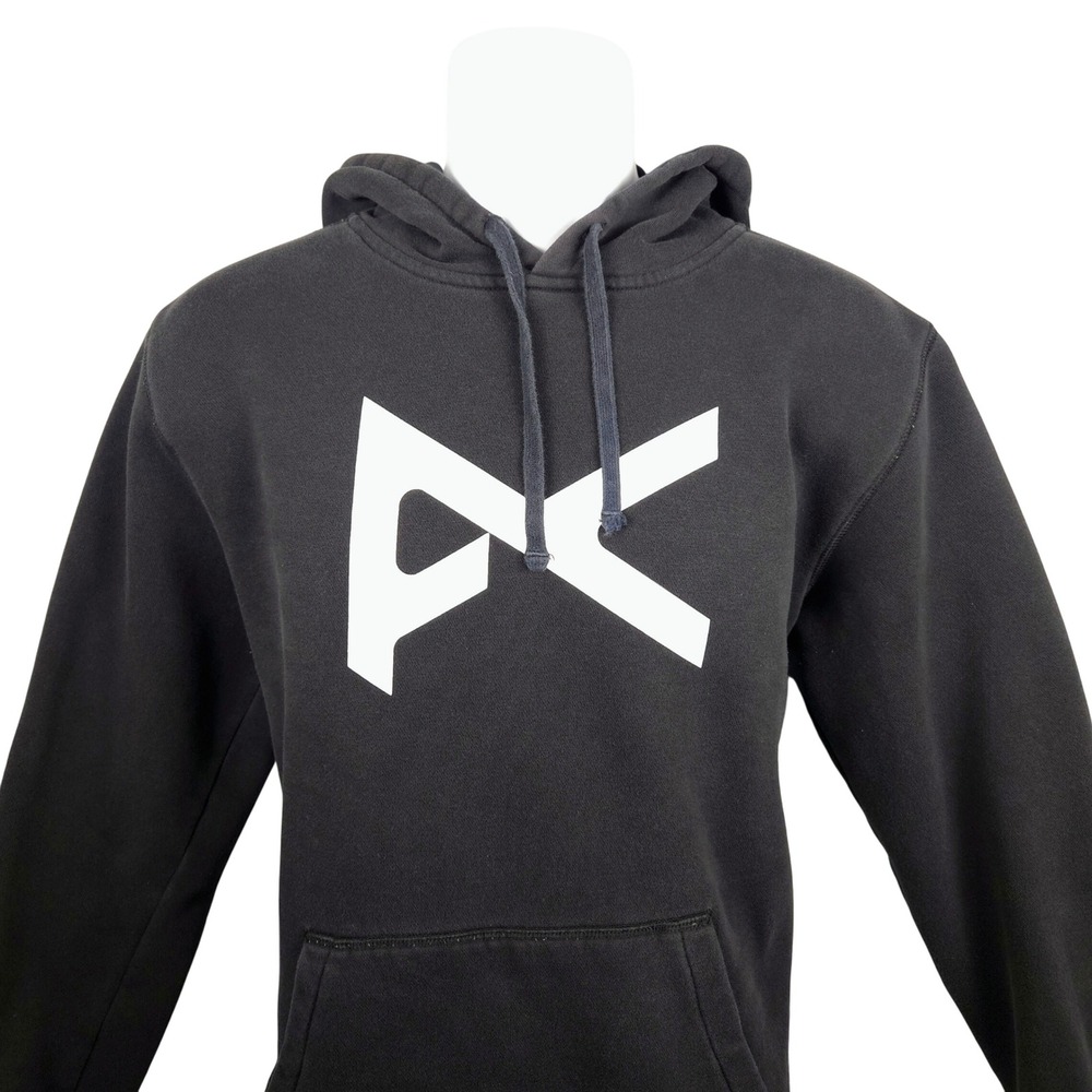 Anon Pullover Hoodie Black White Logo Hooded Sweatshirt Men's‎ Medium